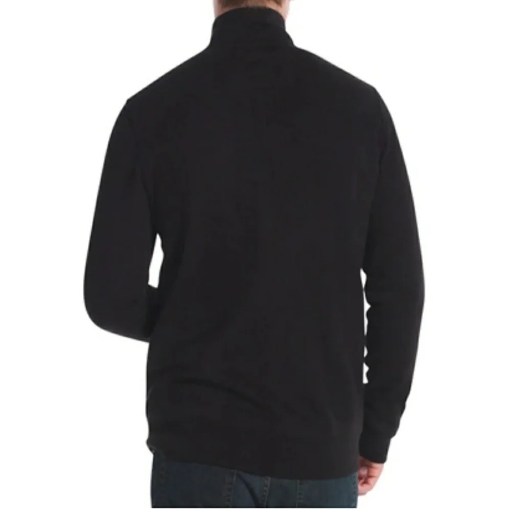 Brand new! Chaps Mens Grey/ Black Color Block zipped light jacket, L. Great gift - Picture 3 of 8